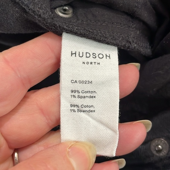 Hudson | North | Black | Wide | Straight Leg Crop | Denim | Jeans | Size 6 - Picture 15 of 16